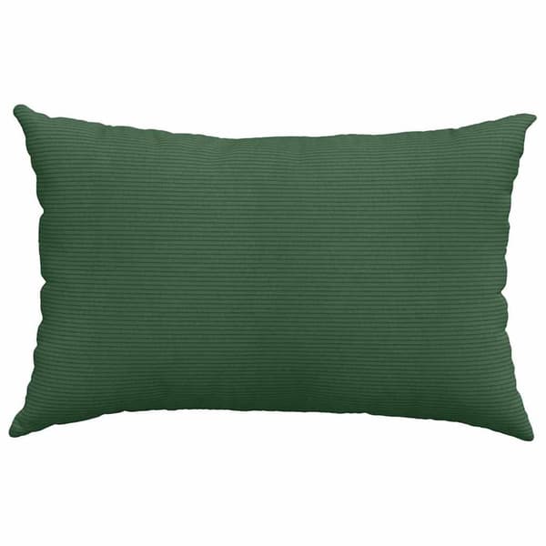 Sofakuddar 2 pcs Mörkgrön 60 x 40 cm Kordread tyg
