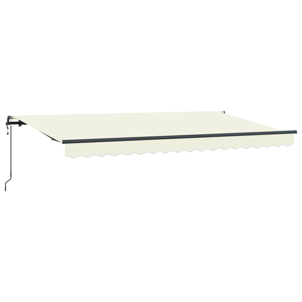 Utfällbar markis Kräm 400 x 200 cm tyg