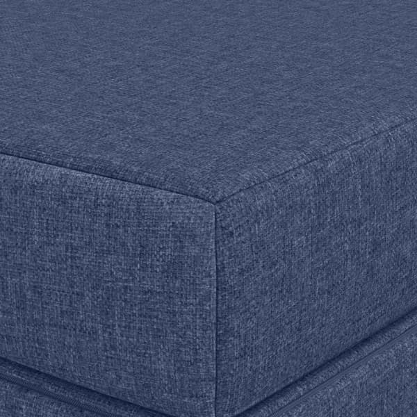 Fällbar Soffbed 100 x 67 x 45 cm Blå