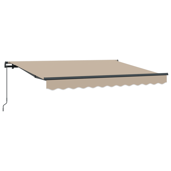 Utfällbar markis Beige 250 x 200 cm tyg