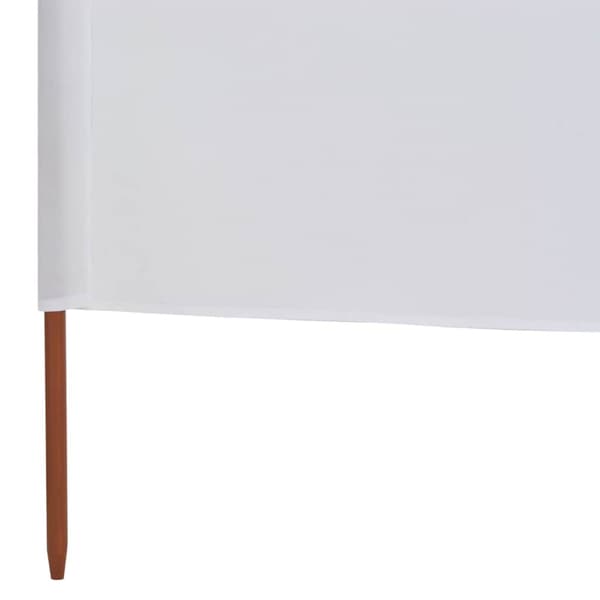 Vindskydd 6 paneler tyg 800x80 cm vit