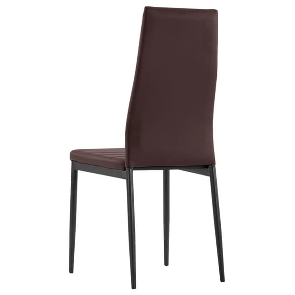 Matbord och stolar 5 delar brun