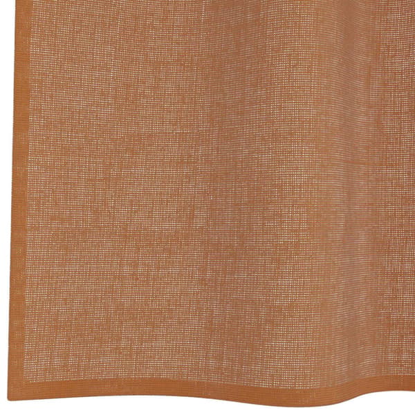 Voile gardiner med genomföringar 2 st terrakotta