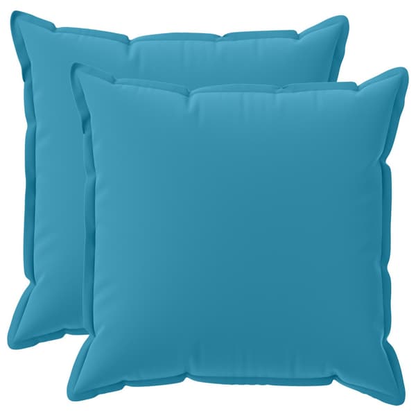 Kuddöverdrag 2 st HOUTEN Ljusblå 60 x 60 cm Polyester