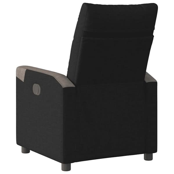 Reclinerfåtölj svart tyg