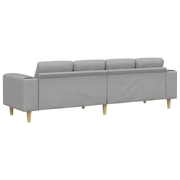 Vardagsrumsoffa Moln Grå 250 x 77 x 76 cm Polyester