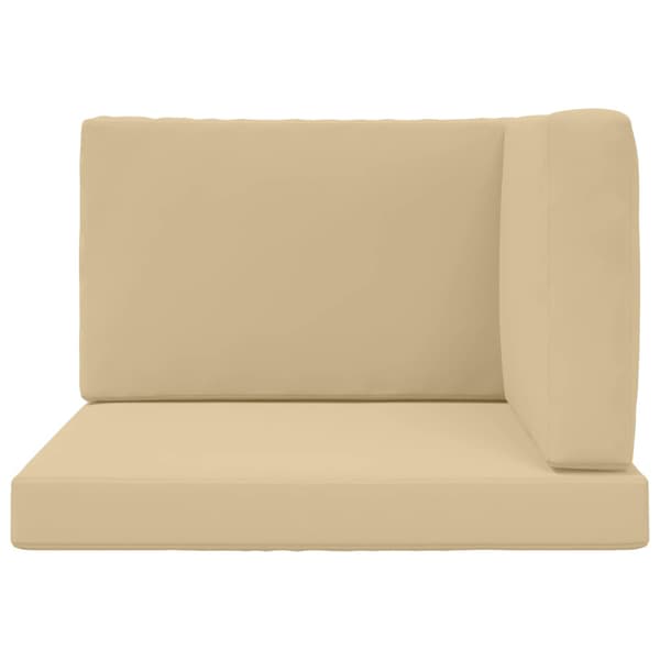 Utomhus Soffa Kudde 3 pcs Beige Polyester