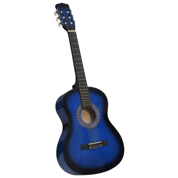 Gitarr för nybörjare och barn klassisk blå 3/4 36"