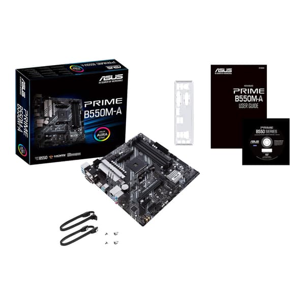 ASUS PRIME B550M-A - moderkort - micro ATX - Socket AM4 - AMD B550