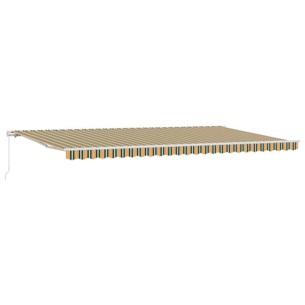 Utfällbar markis Flerfärgsdesign 600 × 350 cm