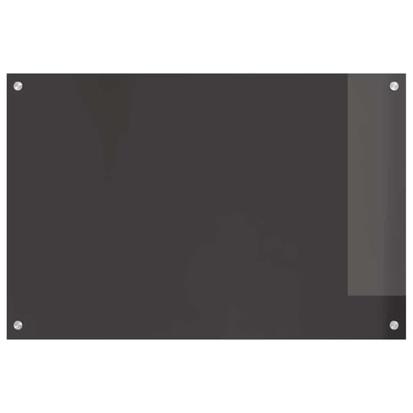 Köksskydd 2 pcs Mörkgrå 90 x 60 cm härdat glas