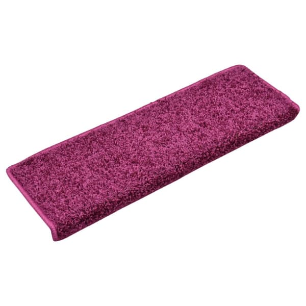 Trappmattor 10 st 65x21x4 cm violett rektangulär kant