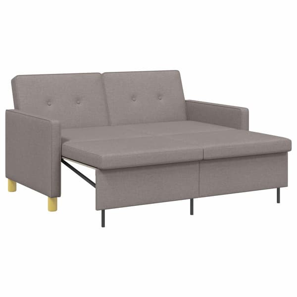 Pull Out Sofa Bed Taupe Tyg