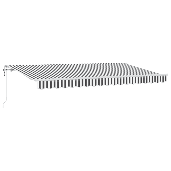 Utfällbar markis Antracit 400 x 200 cm tyg
