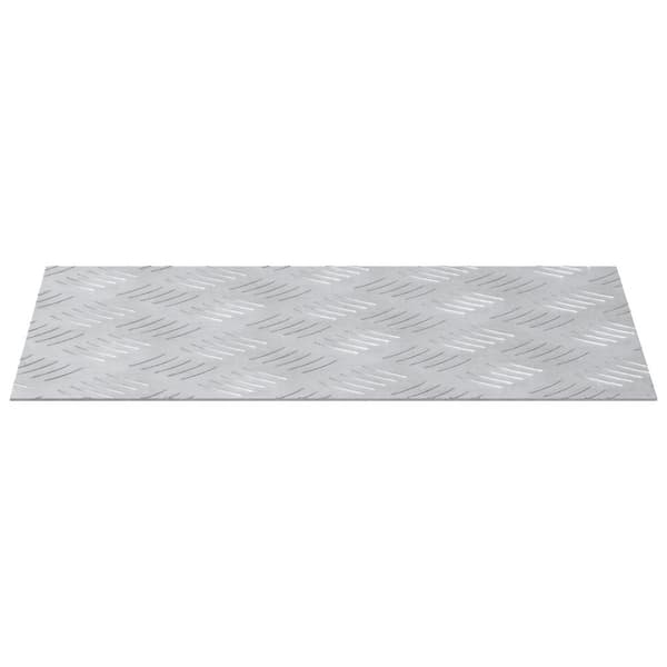 Trappsteg Rektangulär 2 pcs Silver 40 x 30 cm Aluminium