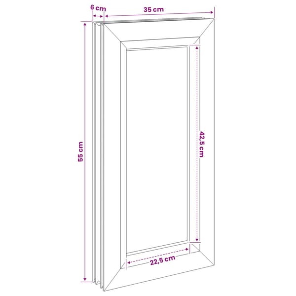 Källarfönster RISOR 35 x 55 cm PVC och glas