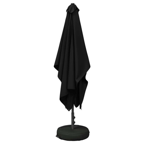 Trädgårdsparasol 200 x 300 cm Polyester Rektangulär Svart