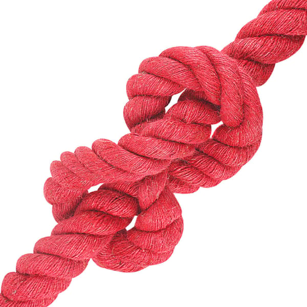 Juterep Röd 100% Tossa jute