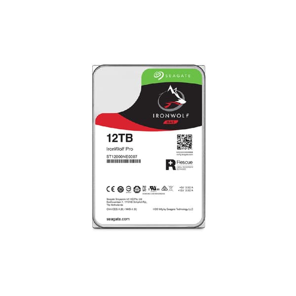 Seagate IronWolf Pro ST12000NT001 interna hårddiskar 3.5" 12 TB Serial ATA III