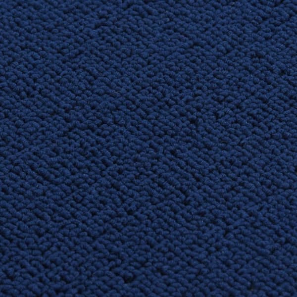 Trappstegsmattor 15 st 75x20 cm marinblå rektangulär