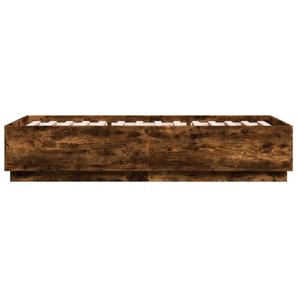 Sängram Rökt ek 80 x 200 cm Konstruerat trä