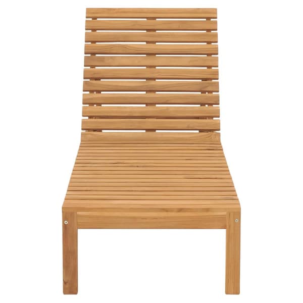 Solsängar 2 st massiv teak