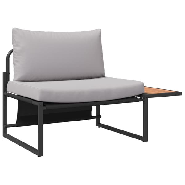 Trädgårdsmöbelset 3 pcs Ljusgrå Stål