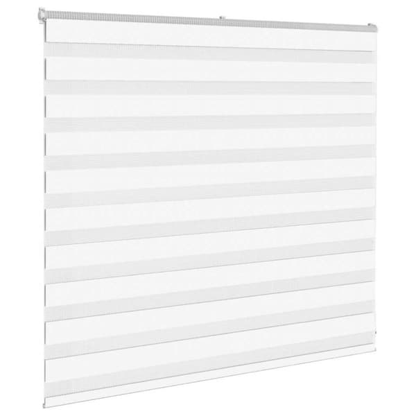 Rullgardin zebra vit 155x100 cm tyg bredd 150,9 cm polyester