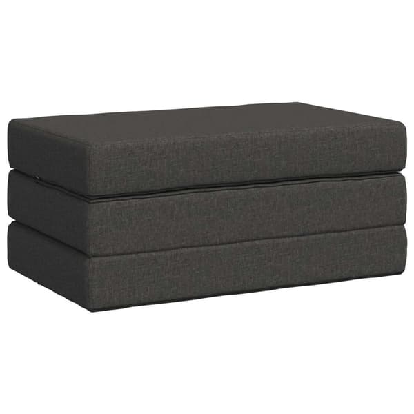 Fällbar Soffbed 100 x 67 x 45 cm Mörkgrå