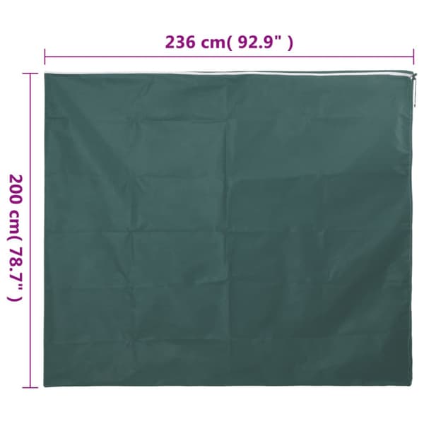 Fiberdukar med blixtlås 2 st 70 g/m² 2,36x2 m