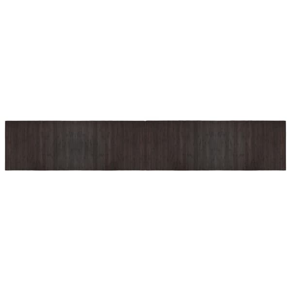 Matta rektangulär mörkbrun 70x400 cm bambu