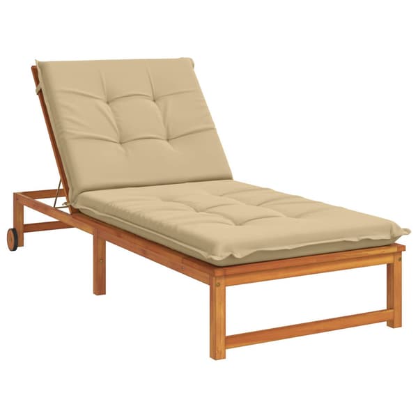 Solstol Kudde GEMERT 100% Polyester Beige 190 x 80 x 9 cm