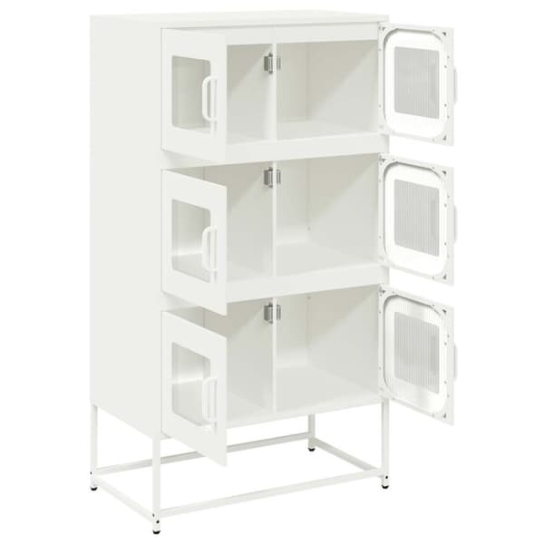 Högbord vit 68x39x123 cm stål