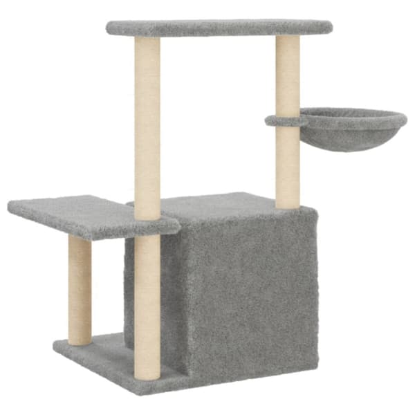 Klösträd med sisalpelare ljusgrå 83 cm