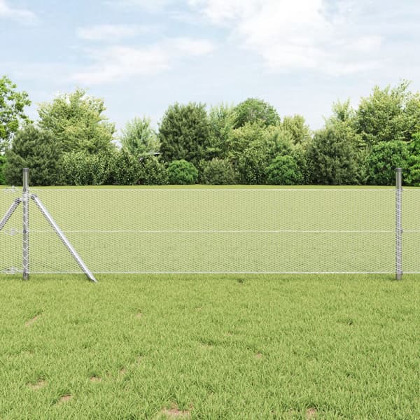 Hexagonstängsel Silver 0,6 x 25 m Galvaniserat stål