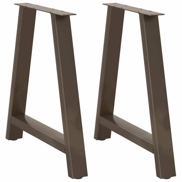 Matbordsben A-formade 2 st 80x(72-73) cm stål