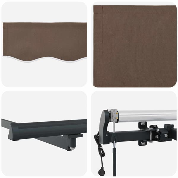 Markis tyg Taupe 300 x 250 cm Polyester