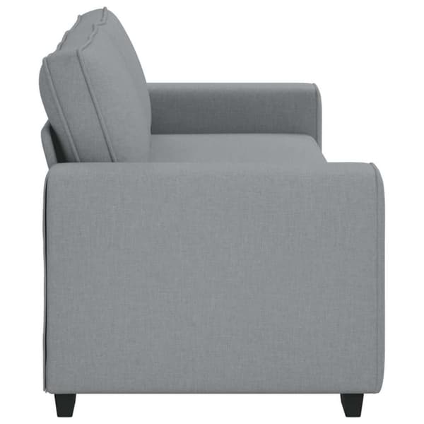 3-sitssoffa ljusgrå 220x77x82 cm tyg