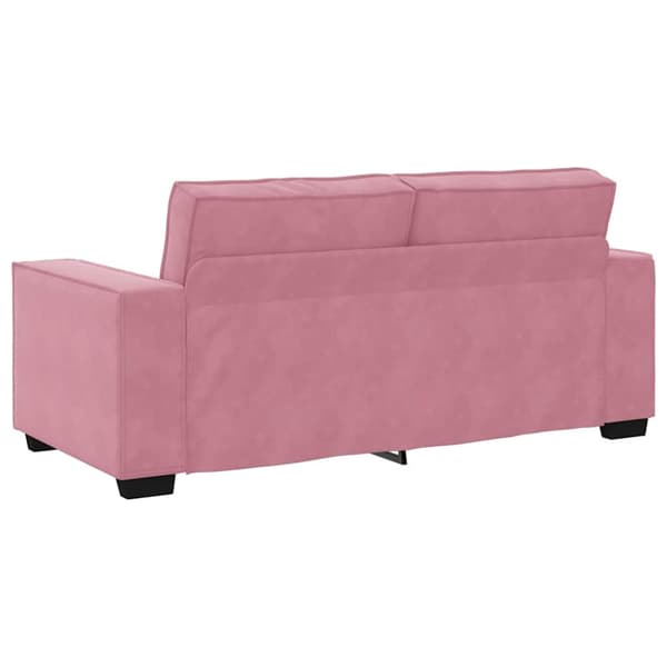 Soffa 2-sits rosa 180x78x84 cm sammet