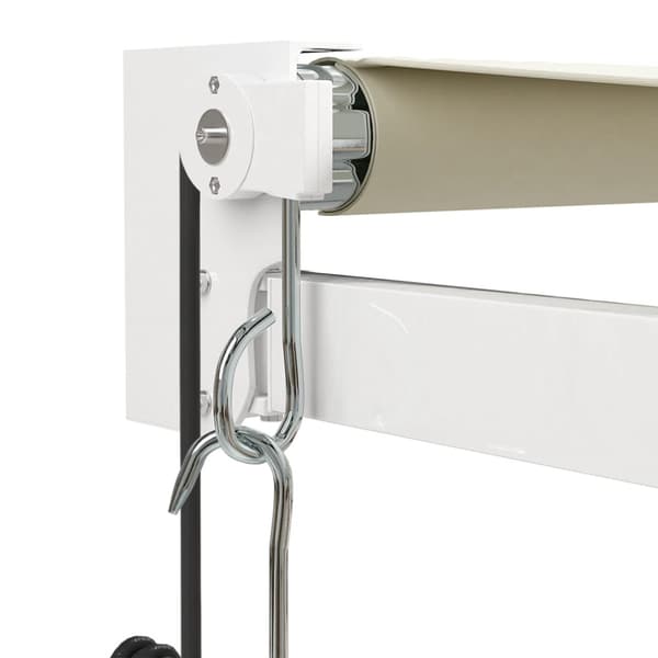 Automatisk infällbar markis gräddvit 4x3 m