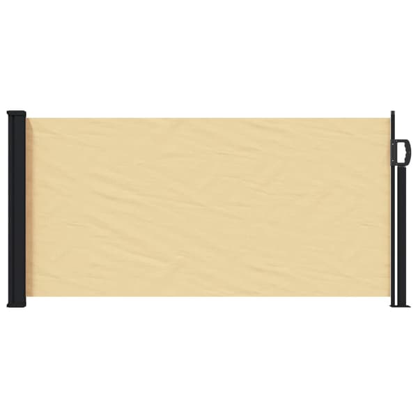 Utfällbar sidomarkis Sand 300 x 100 cm Polyester