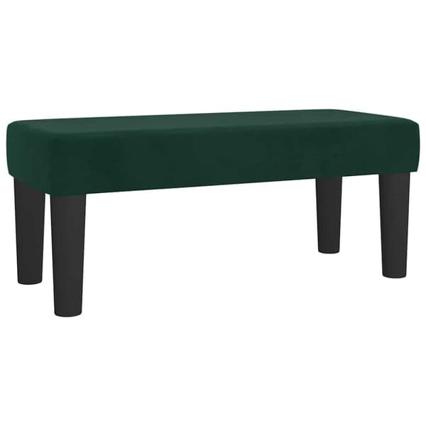 Ramsäng med madrass mörkgrön 80x200 cm sammet