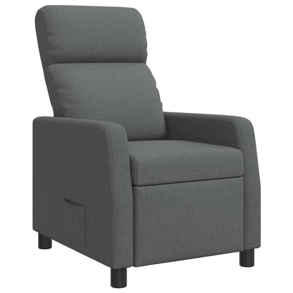 Recliner Mörkgrå Tyg