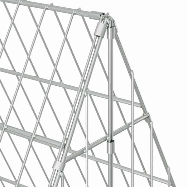 Hönshus Silver 215 x 100 x 85 cm Galvaniserat Stål