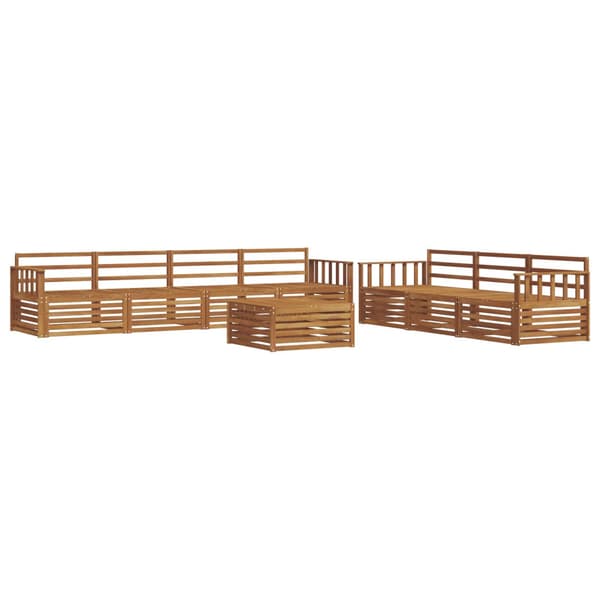 Utomhussoffset 8 pcs Naturfärg