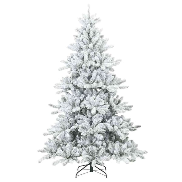 Plast Hingad Julgran Vit 240 cm PVC och stål