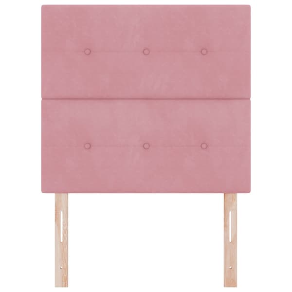 Huvudgavel Rosa 80 cm Sammet