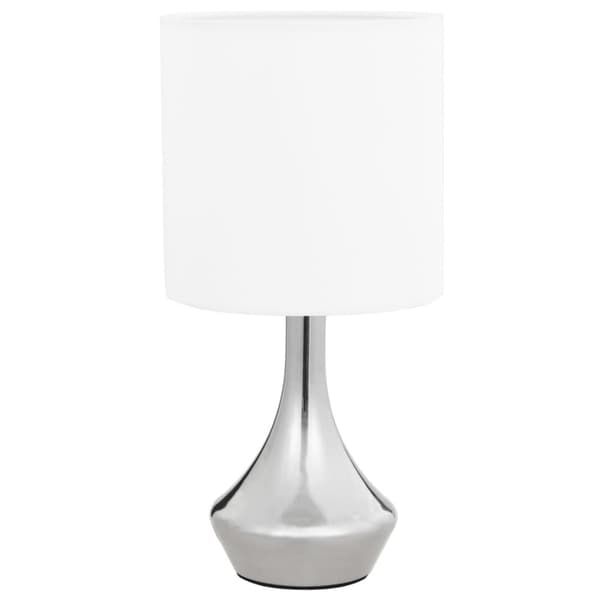 Bordslampor 2 st touch-knapp vit E14