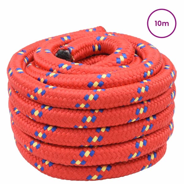 Båtsnöre 10 m 4 Röd PP