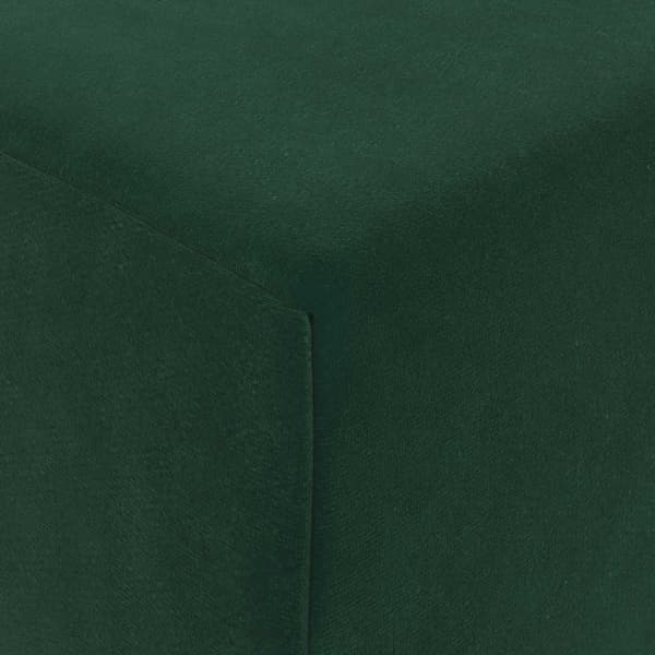Fällbar Soffbed Mörkgrön 200 x 70 x 10 cm Sammet